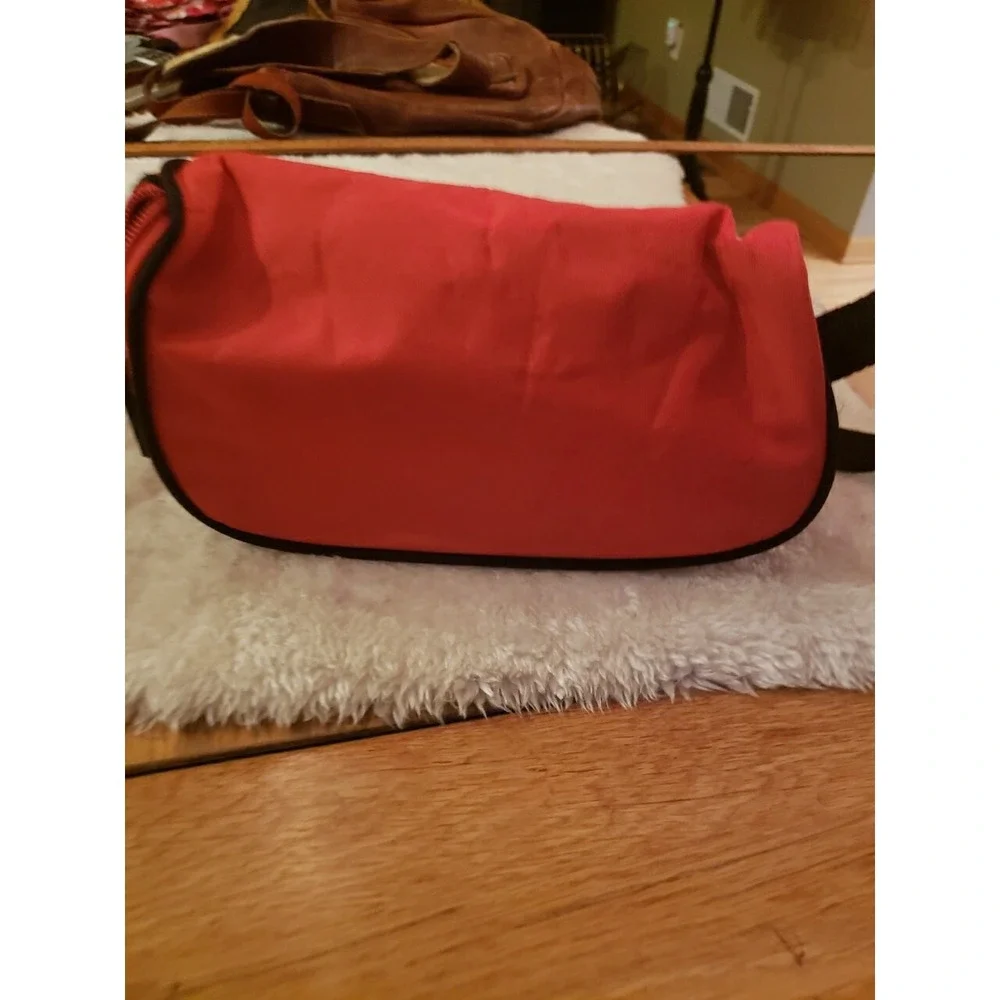 Disney Mickey‎ Mouse Red Baby Shoulder Bag Diaper Bag Two Bottle Pocket  EUC